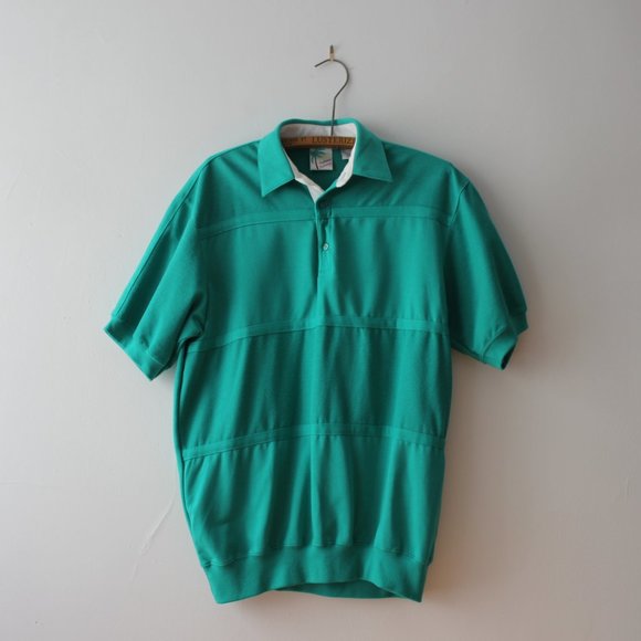Vintage Turquoise Polo Shirt - Picture 1 of 9